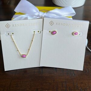 Mini Elisa and Ellie Kendra Scott Necklace and Earrings